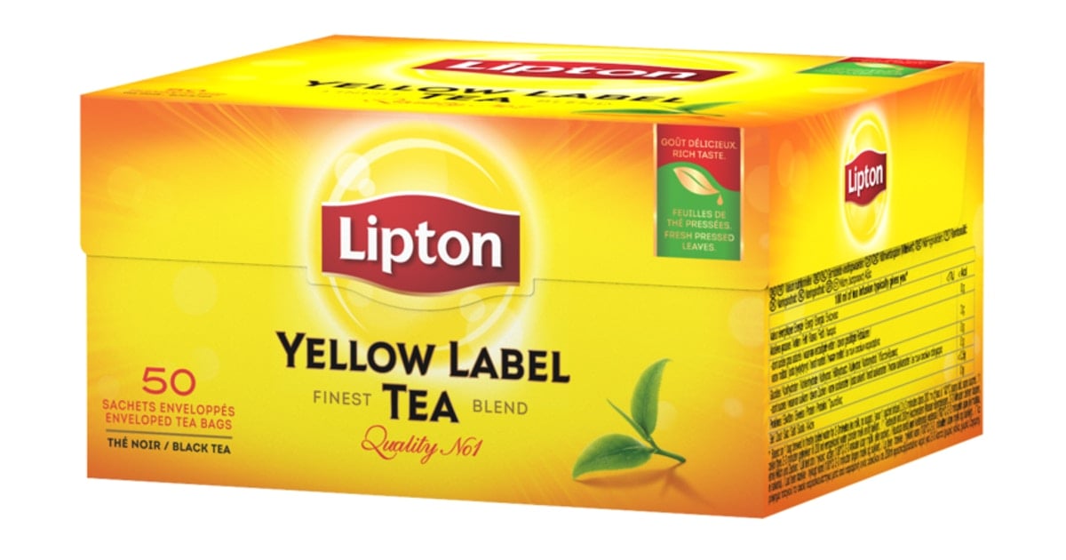 Lipton жёлтый чай в пакетиках 50 шт